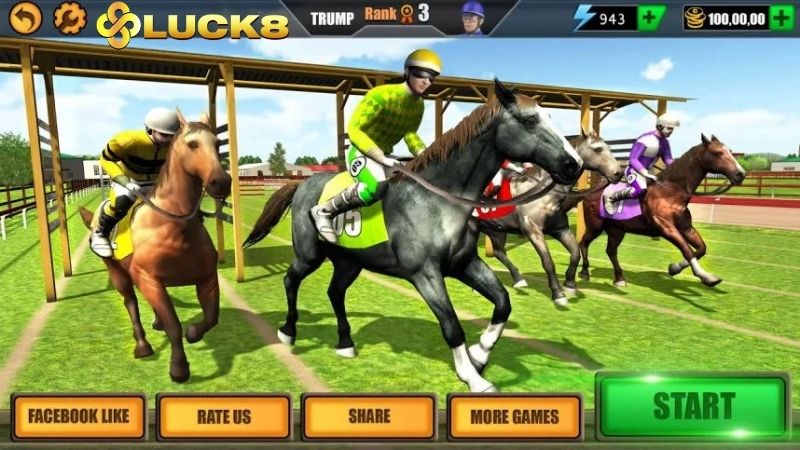 Cá cược đua ngựa Luck8 hấp dẫn tại các nhà cái trực tuyến