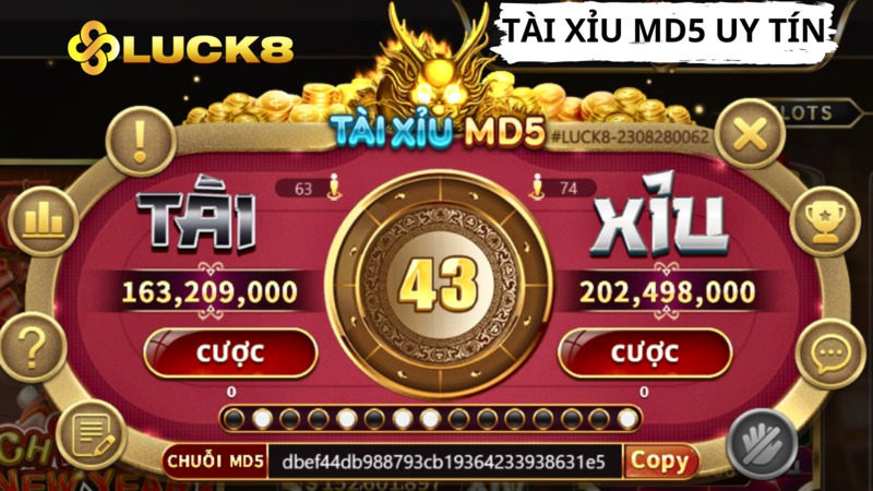 Tài xỉu md5 là một trong những trò chơi Casino nổi bật nhất tại nhà cái Luck8. Theo số liệu thống kê, mỗi ngày có tới hơn 100 lượt người chơi đăng ký tham gia trò chơi này. Nguyên nhân là bởi, nó có tỷ lệ chiến thắng cao cũng như trả thưởng hấp dẫn. Vậy cách chơi game tài xỉu md5 uy tín như thế nào? Xem ngay phần thông tin dưới đây để hiểu rõ hơn nhé. Vài nét sơ lược về game tài xỉu md5 uy tín Để có thể thu hút người chơi đến tham gia trải nghiệm game tài xỉu md5 nhiều hơn, nhà cái Luck8 đã có sự đầu tư “ khủng” vào hạng mục game này. Theo đó, giao diện game tài xỉu được thiết kế cực kỳ đẹp mắt. Bố cục các thông tin được sắp xếp một cách logic và hệ thống. Mang đến cảm giác thoải mái khi mà người chơi muốn muốn sử dụng nó để cho mục đích giải trí. Bên cạnh đó, tài xỉu md5 tại nhà cái còn khiến người chơi khá bất ngờ với nhiều chương trình khuyến mãi hấp dẫn có một không hai. Do đó, tham gia trải nghiệm tại nhà cái chắc chắn bạn sẽ có những giây phút thư giãn nhất. Đồng thời, có cơ hội nhận về những phần thưởng siêu giá trị. Game tài xỉu md5 Luck8 - Đã chơi là mê Ưu điểm khi tham gia vào tài xỉu md5 uy tín? Nhờ mang đến hàng loạt ưu điểm nổi bật, tài xỉu md5 uy tín dần trở thành một trong những cái tên được săn đón nhất trong thị trường cá cược hiện nay. Điều gì đã khiến cho nhà cái trở thành tụ điểm hàng đầu của các tay chơi chuyên nghiệp. Ngay dưới đây, hãy cùng chúng tôi điểm danh 3 lý do “đắt giá” khiến cho game được yêu thích đến vậy nhé. Tỷ lệ trả thưởng độc quyền Không phải ngẫu nhiên mà tài xỉu md5 uy tín được yêu thích đến vậy. Kênh giải trí mang đến một tỷ lệ trả thưởng vô cùng hấp dẫn, thuộc hàng độc nhất trên thị trường. Có thể nói là không game thủ nào có thể chối từ. Thời lượng một ván ngắn Khi chơi bất cứ một ván cược nào, bất cứ anh em nào cũng muốn nhanh chóng nhận thưởng hay “phục thù”. Vì vậy thời lượng “rảnh rỗi” quá lâu sẽ khiến game thủ nhanh chóng thấy nhàm chán. Với tài xỉu md5 uy tín thì không, bởi một ván cược tài xỉu chỉ diễn ra trong vòng 18 giây. Nhưng không vì ngắn mà bỏ lỡ bất kỳ điều gì, anh em vẫn có đủ thì giờ để thực hiện kỹ năng soi cầu. Nhịp điệu nhanh mang anh em đến những giây phút chơi kịch tính nhất. Được xem lại bảng kết quả Khi tham gia tài xỉu md5 uy tín, thành viên có thể dễ dàng tra cứu bảng kết quả. Tìm ra quy luật xuất hiện của số và dự đoán được những con số may mắn nhất, nắm chắc cơ hội chiến thắng. Không chỉ thế, tài xỉu md5 uy tín còn cung cấp bảng thống kê phiên cho người chơi soi cầu . Anh em có thể dễ dàng làm quen và nhận biết nhịp cầu: cầu 2 nhịp, cầu 4 nhịp, cầu bệt một cách đầy đủ nhất. Cách chơi tài xỉu md5 hiệu quả từ chuyên gia Hệ thống CSKH hỗ trợ 24/7 Ngày từ thời điểm ra mắt, nhà cái đã luôn quan tâm đến trải nghiệm dịch vụ của khách hàng và luôn tâm niệm khách hàng là tiêu chí hàng đầu nên muốn tồn tại và phát triển. Vì vậy, Luck8 đem đến một bộ phận CSKH được đào tạo bài bản, chuyên nghiệp. Tất cả vấn đề, thắc mắc của bạn sẽ được đội ngũ chuyên viên giải đáp một cách chính xác và nhanh chóng nhất. Bạn có thể tìm các thông tin liên lạc với bộ phận CSKH ngay tại trang chủ. Có đa dạng phương thức để bạn chọn lựa cách phù hợp, tiện lợi nhất. Giao dịch nạp - rút đa lựa chọn và nhanh chóng Hiểu rõ rằng nạp - rút tiền là vấn đề được quan tâm hàng đầu khi cược thủ lựa chọn địa chỉ chơi game. Vậy nên Luck8 đầu tư hệ thống giao dịch chất lượng, với đa dạng cách thức thanh toán. Bạn chỉ mất vài phút để hoàn tất quá trình giao dịch. Mẹo chơi tài xỉu md5 uy tín cực chuẩn từ chuyên gia hàng đầu Những kinh nghiệm chất lượng là đặc biệt quan trọng với người chơi tài xỉu, nhất là với newbie. Vì vậy trong mục dưới đây, chúng tôi sẽ chia sẻ kinh nghiệm đánh tài xỉu online hiệu quả được tổng hợp từ những cao thủ hàng đầu. Bạn đọc và tìm hiểu nhé. Luôn bình tĩnh Đã tham gia vào trò may rủi, giữ cho mình một cái đầu lạnh đã điều tiên quyết nếu bạn muốn giành chiến thắng. Đây là yếu tố then chốt giúp bạn đưa ra quyết định một cách sáng suốt. Nếu đang mất bình tĩnh, điều bạn cần làm là ngay lập tức dừng cuộc chơi và rời bàn ngay lập tức. Biết đâu ngày mai thần may mắn sẽ mỉm cười và bạn có thể “phục thù”. Tham gia vào ván cược có nhiều người chơi Dù là cá cược truyền thống hay online thì việc bàn có nhiều tay chơi khiến cho ván cược trở nên thú vị hơn. tài xỉu md5 uy tín cũng vậy, một bàn có đông đảo người chơi, kết hợp tính năng “chat” sẽ giúp người chơi giúp dễ bắt nhịp hơn. Ngoài ra, những bàn cược có nhiều người chơi còn có thể xác định Dealer chất lượng hơn. Khi đó, game thủ có thể tính toán chiến thuật một cách chính xác. Tham gia bàn cược có đông đảo người chơi Đọc vị ván cược trước Để có thể thu được một khoản từ nhà cái thì bạn không nên đặt cược theo cảm tính. Mà cần xem xét kết quả của ván trước đó rồi tìm ra quy luật về của cửa tài hay xỉu. Chẳng hạn, thống kê kết quả ván tài xỉu md5 uy tín trước thấy số lần ra cửa tài lớn hơn nhiều so với cửa xỉu. Chứng tỏ bàn cược online này đang nghiêng về phía Tài. Gặp trường hợp này bạn không nên bẻ cầu, chờ đợi xem cầu có thay đổi không qua 2 ván và đặt cược từ ván thứ 3. Không theo đám đông Tâm lý người chơi mới hoặc chơi không có định hướng rõ ràng rất dễ bị ảnh hưởng bởi đám đông. Lợi dụng điều đó, nhà cái đã tạo ra một chiếc bẫy tâm lý nhằm chờ người chơi rớt vào. Vì vậy hãy tin tưởng vào khả năng soi cầu và phán đoán của mình, tránh bị ảnh hưởng bởi đám đông. Chơi tài xỉu bằng cách nuôi cầu bệt Giả dụ như bạn thấy rằng có từ 2 đến 3, thậm chí 4 ván có kết quả là tài hoặc xỉu liên tục. Đó là một dấu hiệu cho thấy bạn đang có khả năng sẽ tiếp tục thắng nếu đặt đúng cửa đã xuất hiện nhiều lần đó. Hãy lựa chọn cùng một cửa đó trong các ván sau tùy theo số lượng và tần suất xuất hiện của nó. Nghe thì có vẻ nặng tính may rủi nhưng không có bất cứ cược thủ nào phủ nhận cách chơi này. Thậm chí có người vẫn có thể kiếm lời rất lớn nhờ nuôi cầu bệt. Đây vẫn được coi là một trong những hướng dẫn chơi tài xỉu MD5 mang đến hiệu quả. Lời kết Với bài viết vừa rồi, chúng tôi đã cập nhật đầy đủ các thông tin về tài xỉu md5 uy tín tại nhà cái Luck8. Bên cạnh đó hướng dẫn chi tiết cách chơi và cách điểm tựa game này. Hy vọng rằng, thông tin này sẽ bổ ích với tất cả bạn đọc, cảm ơn đã dành thời gian xem hết bài viết của chúng tôi.