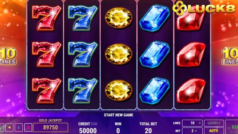 Game nổ hũ Kim cương đơn giản từ biến thể Diamonds